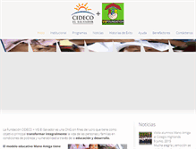 Tablet Screenshot of cideco.org.sv